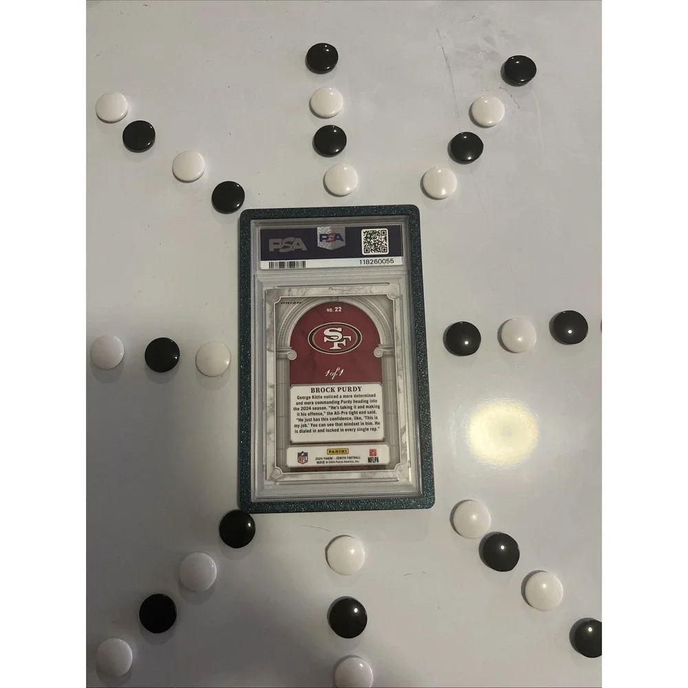 2024 Panini Zenith- Brock Purdy - Z MARQUEE WHITE 1/1 One Of One -‎ 49ers PSA 9
